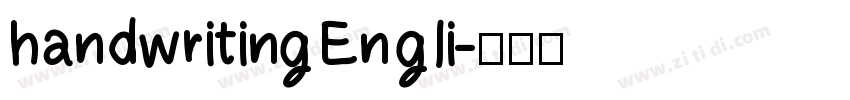 handwriting En g li字体转换